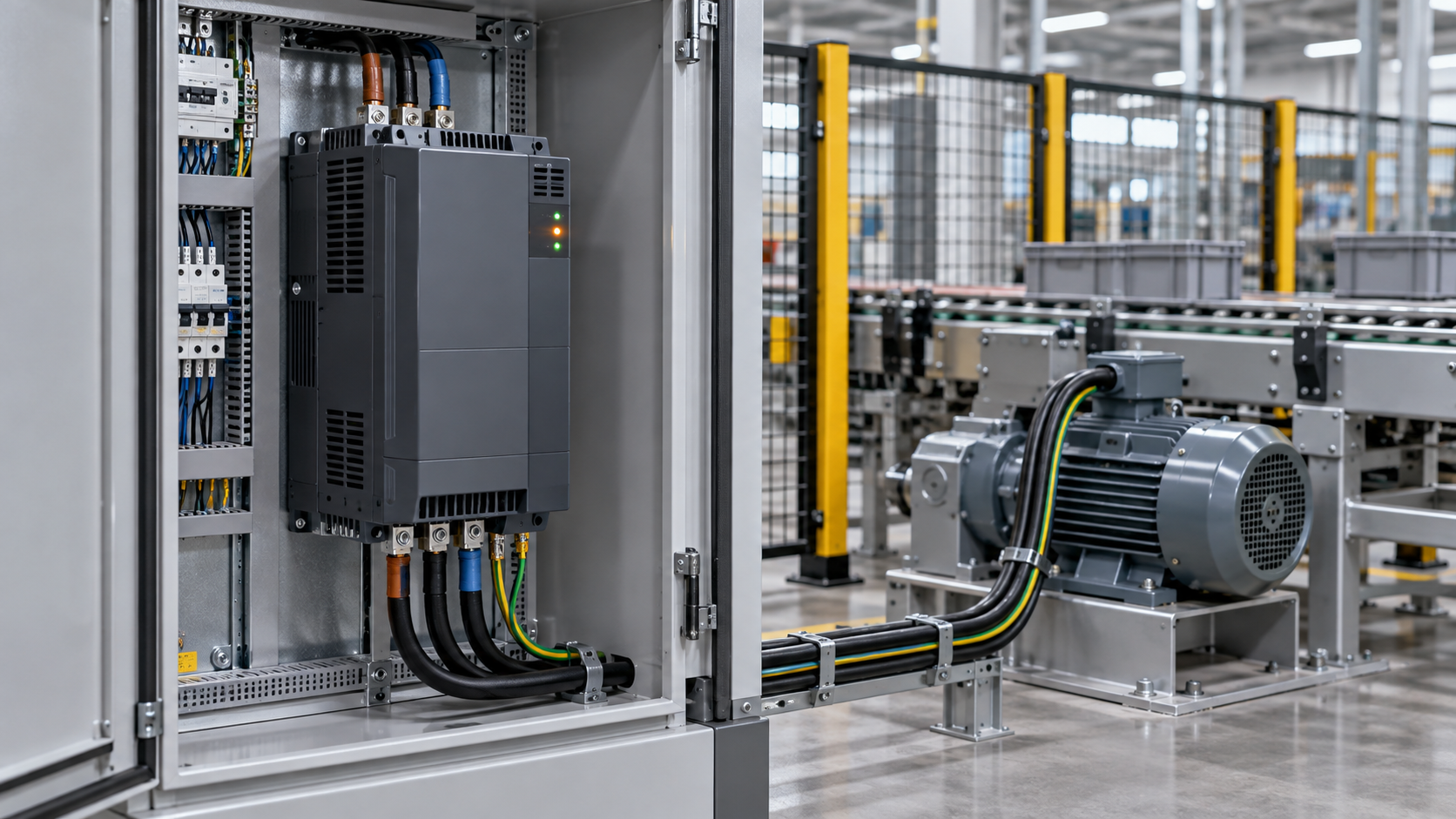 How an AC drive controls motor speed?